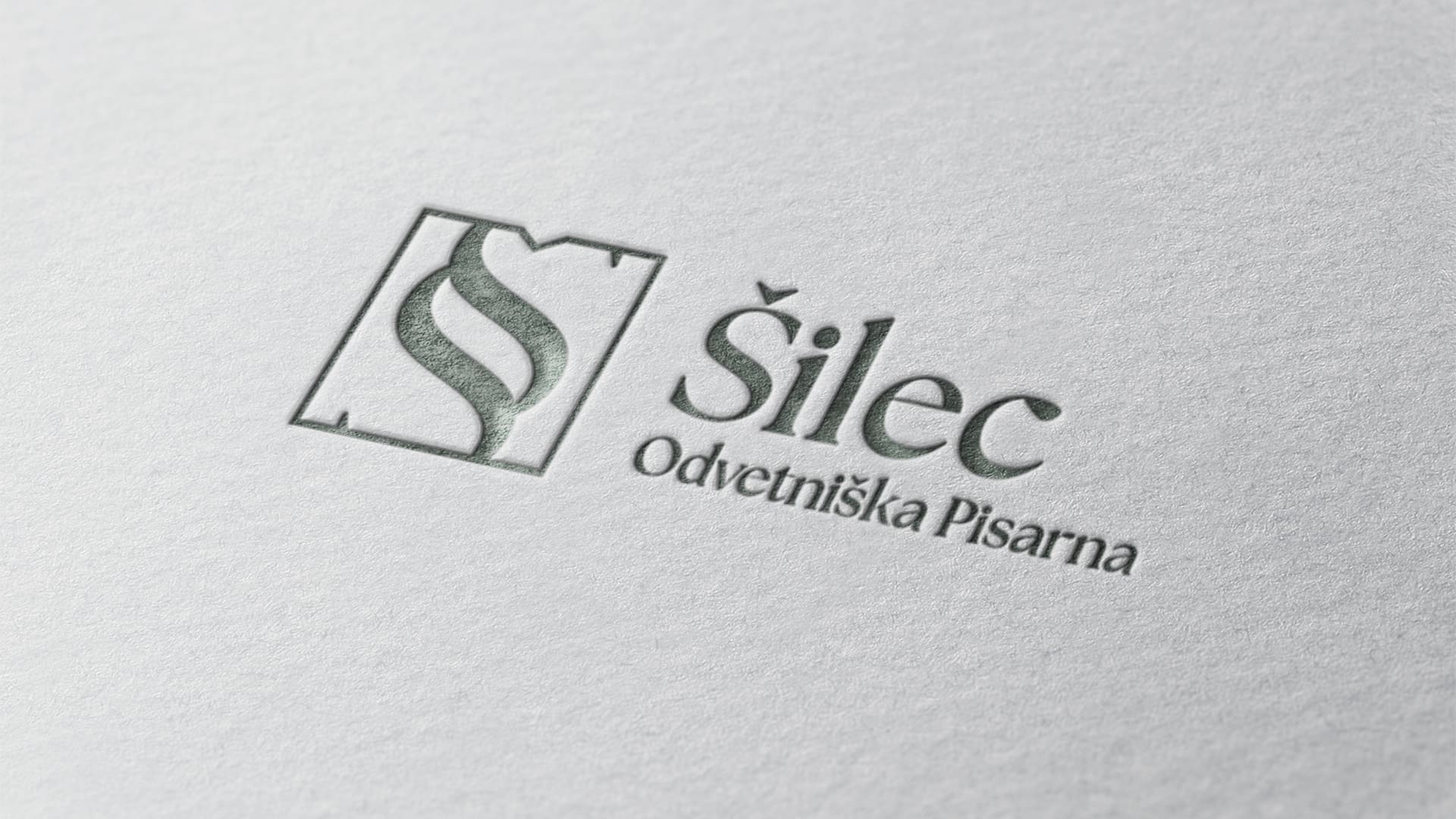 Šilec arhitekturni salon logotip na papirju